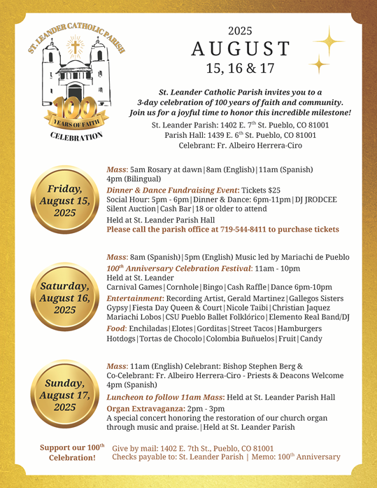 sm St. Leander 100th Celebration