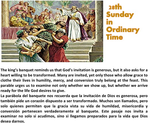 27th Sunday in Ordinary Time