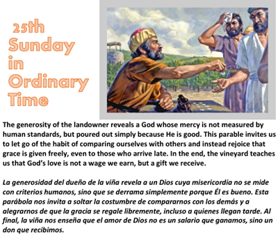 25th Sunday in Ordinary Time